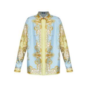 Versace Women Formal Shirt Silk Twill Print "Spring Barocco Foulard"
